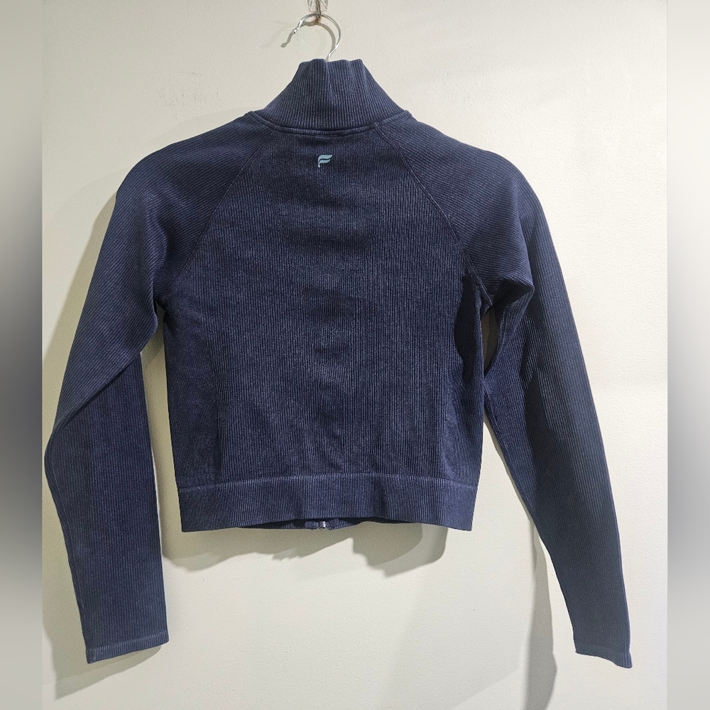 Fabletics Cropped Seamless Zip Up Jacket Washed N… - image 5